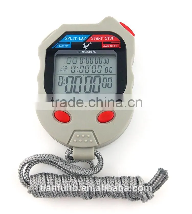 Professional Multi-function Three-row Stopwatch With High Quality