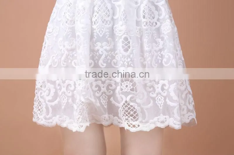 Hot Selling classical Sleeveless Ladies Lace Summer Dress