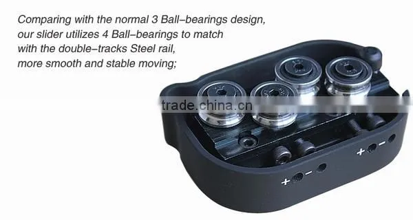 Commlite 24'' 60cm Camera Video Track Slider Video Stabilizer with Ball-Bearing for DSLR / Camcorders