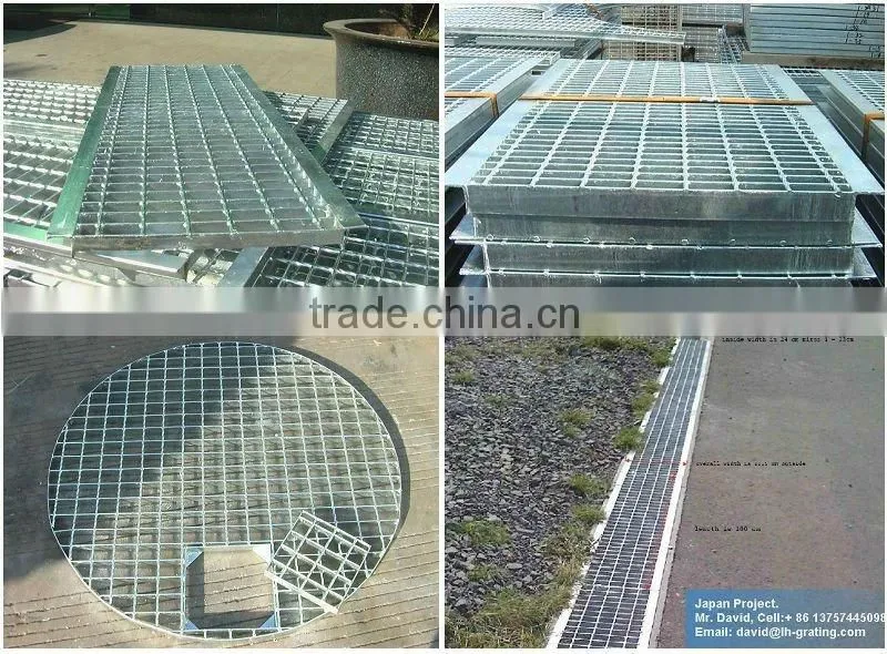 galvanized trench floor grating