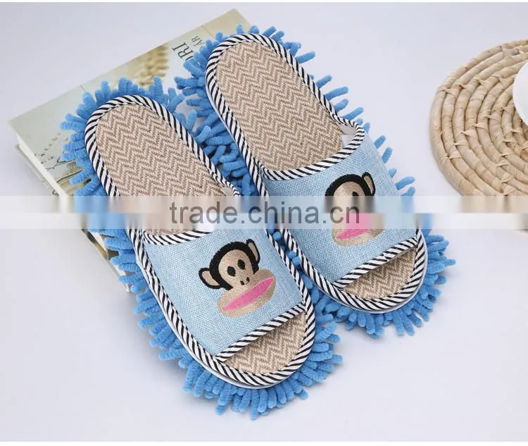 custom logo super absorbent waterproof chenille slipper