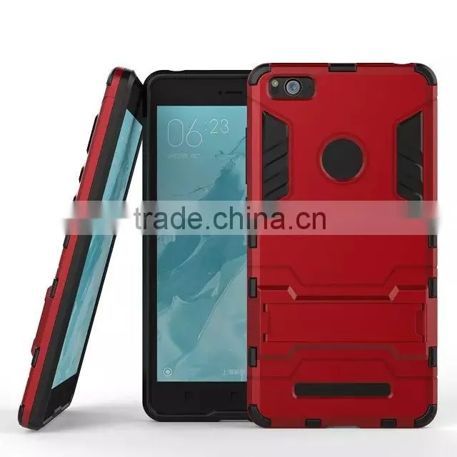Newest Design For Xiaomi 4C Rubber Gel Back Stand Case MT-4905
