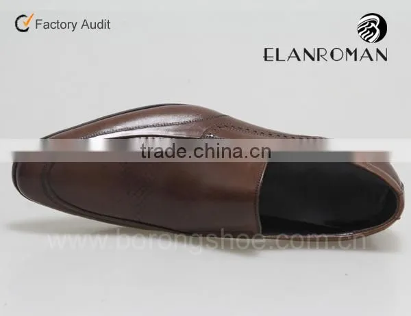 pointed toe leather men shoe