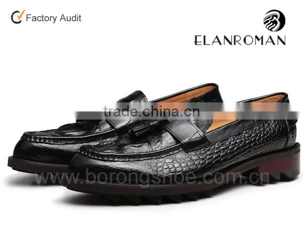 men no laces casual shoes with tassel slip on shoes