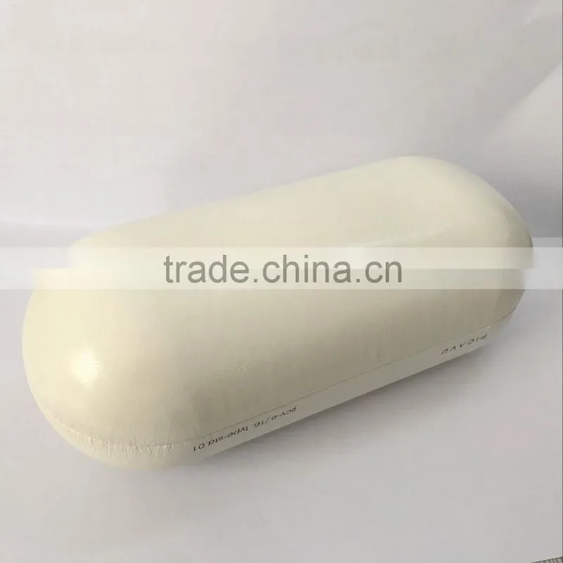white leather sunglasses case