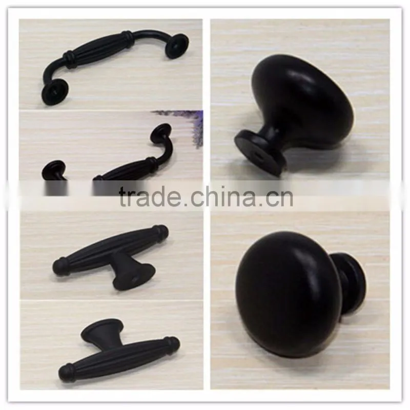 Matte black American shake handshandle European cabinet wardrobe door handle ,Contemporary and contracted drawer door hardwa