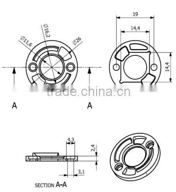 High quality pc COB LED holder for CLL020
