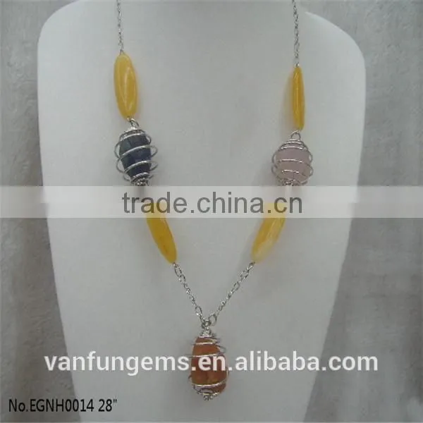 Girl or Women Necklace Rose Quartz Necklace for Wholesale
