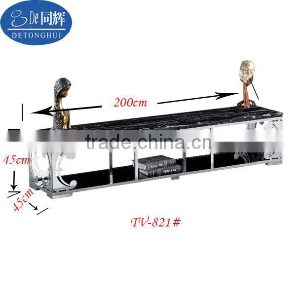 luxury furniture glass top TV stand TV-818#