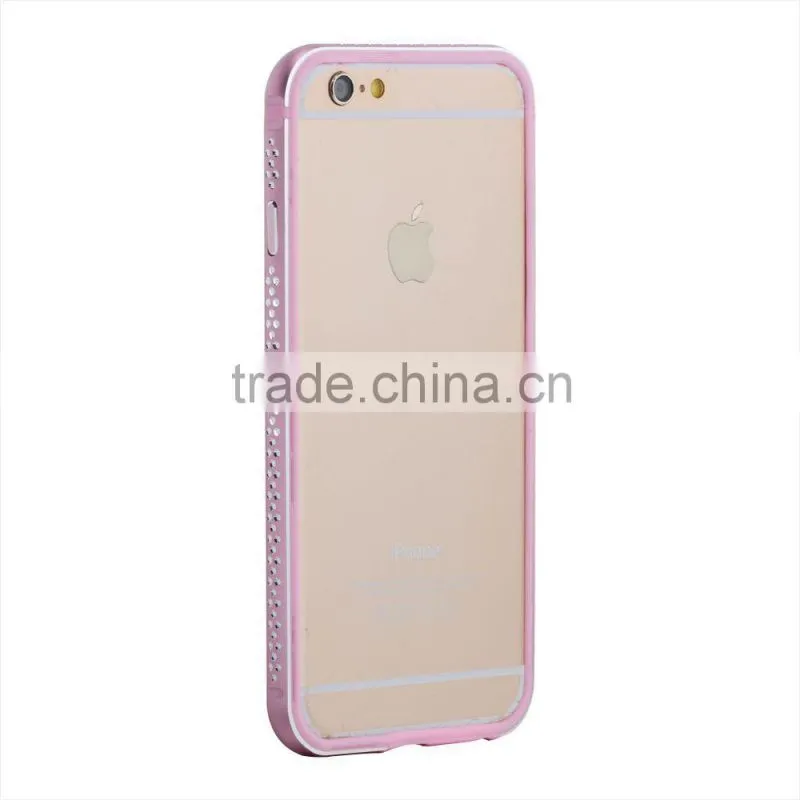 Alumimium Bumper With Diamond Phone Case/Good Price Phone Case