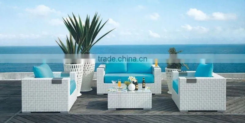 2016 New Design Outdoor Resin Wicker coffee shop sofa set
