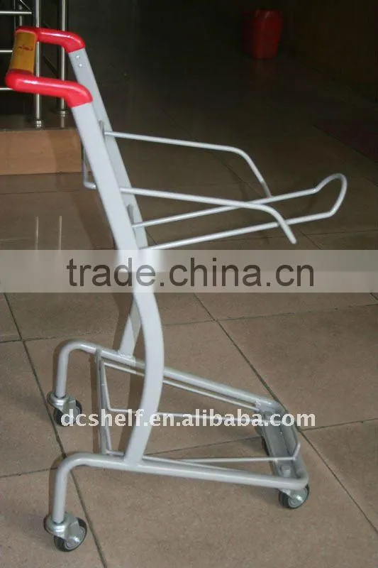 90 Liter Supermarket Shopping Cart Powder Coated or Chrome
