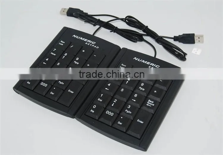 Custom 19 keys USB Numeric Keypad for Laptop