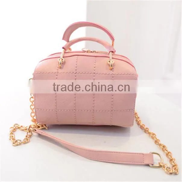 Factory OEM fashionable simple style pu bucket like bag for ladies