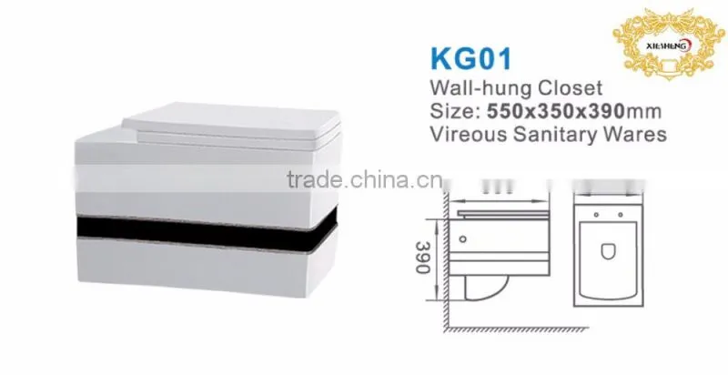 Sanitary Ware Ceramic Concealed Cistern For Wall Hung Toilet
