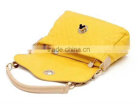 New attractive ladies pu bags with metal parts, nice and fashion pu bags for lady