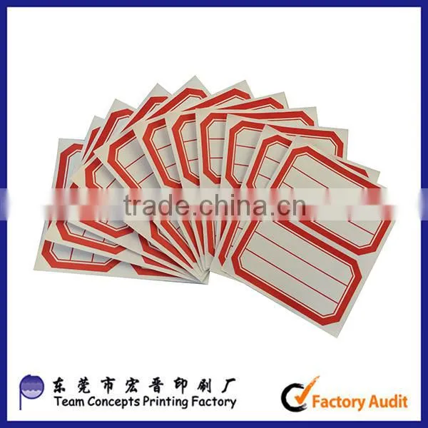 Custom Die Cut Self Adhesive Sticker