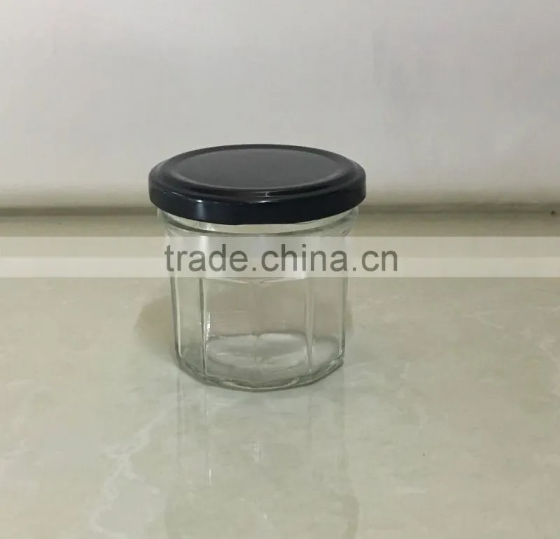 caviar glass jar 100ml 3.5oz with wide tin lug lid