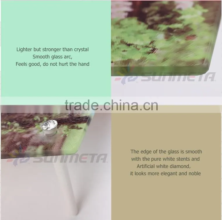 Sunmeta factory directly blank sublimation glass photo frame BL-16