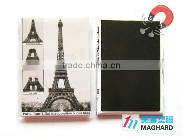 2015 alibaba wholesale china manufacturing Tourist souvenirs custom metal Eiffel Fridge Magnet