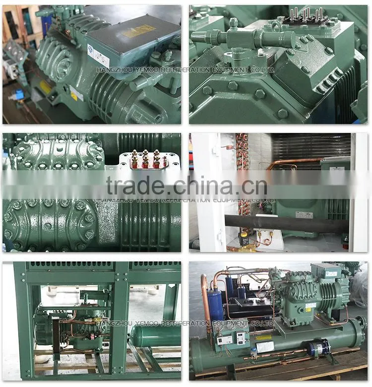 Yemoo 6HP Semi-hermetic piston refrigeration Bitzer chiller compressor brands for cold room