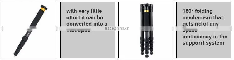 Good quality Carbon fiber Material tripod ROSH certificate