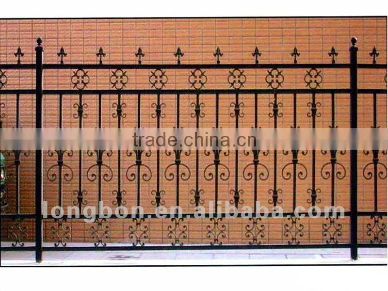 2015 Top-selling outdoor artistic iron gate fence