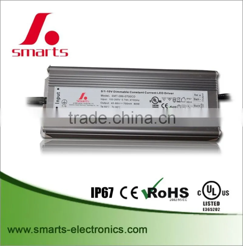 105w led driver 1050ma dimmable 0-10v power supply