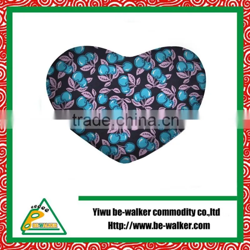 Bow Printing Heart Shape Cushion,Promotive Gift Cushion