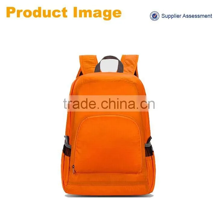 2016 brand backpack bag in small order, wholesale travel waterproof foldable backpack
