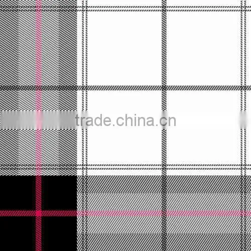 PU coated polyester plaid taffeta fabric for umbrella