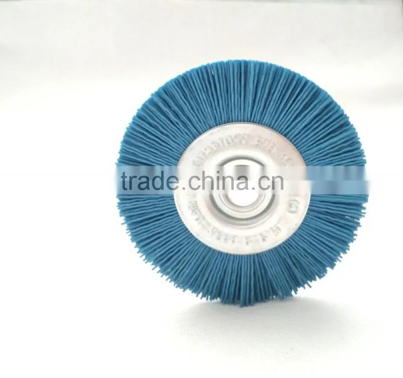 nylon wire wheel brushes, diameter 100mm or 4"