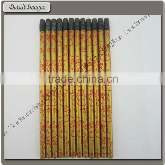 Foil Natural Wooden HB Pencil In Bulk