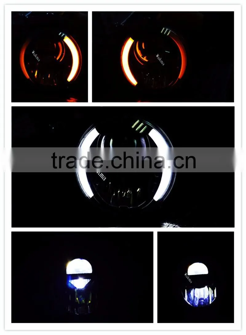 Wholesale 7 inch Newest with turning signal Light Off road car LED Headlight headlamp for Jee-p Truck Vechile Harley Motorcycle