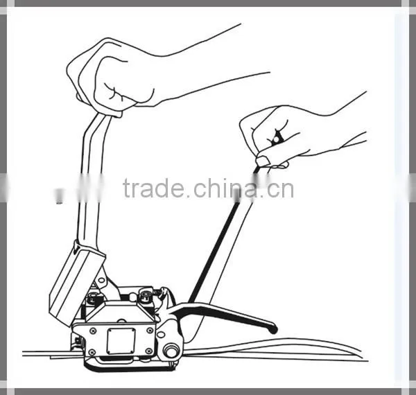 A333 Manual Case Packer Steel Strapping Tool Steel Strip Packing Machine