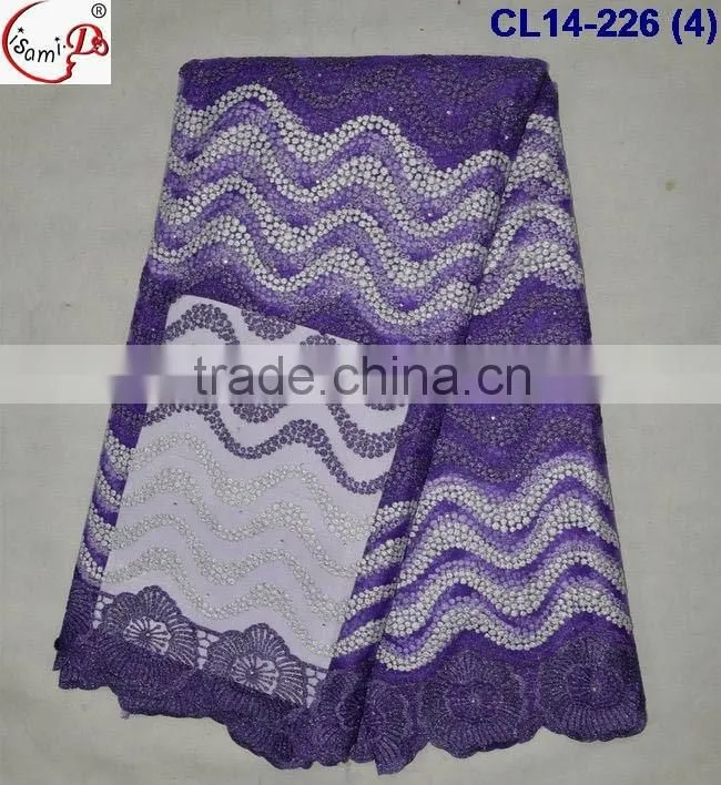 CL14-226 Elegant french lace fabric ,women making dress fabric net tulle lace fabric