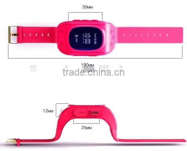 sos button real time tracking bluetooth watches child/elderly/kids gps tracker bracelet prisoner