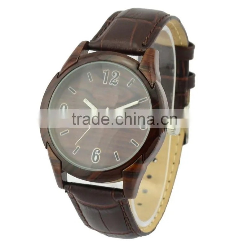 Fake wood painting quartz watch distributors and wholesalers