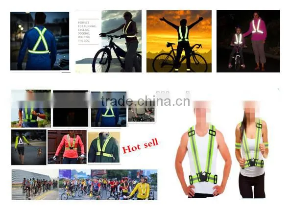 high visible elastic adjustable reflecting safety belt motorcycle safety products