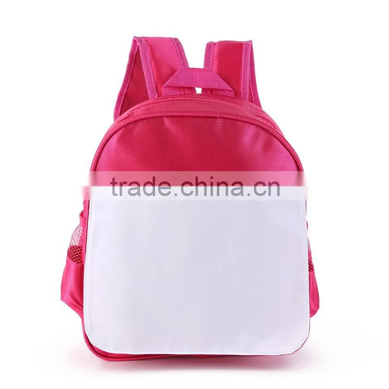 2015 new design child school bag for dye sublimation printing