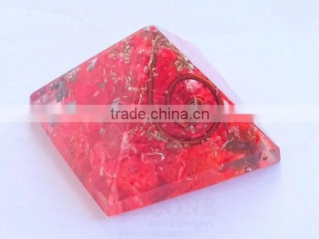 Orgonite Red Energy Oval : Orgone Chakra Oval Supplier India
