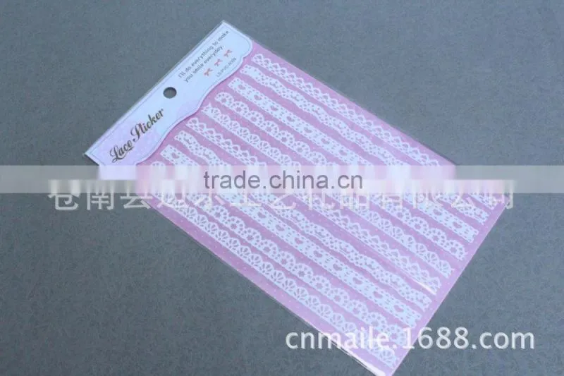 High quality Les Decoration Self-adhesive Lace Sticker