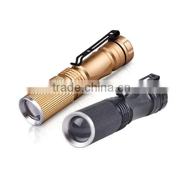 Premium Quality Graded Anti-Sliding Design 240 lm zoomable Mini LED High power Flashight