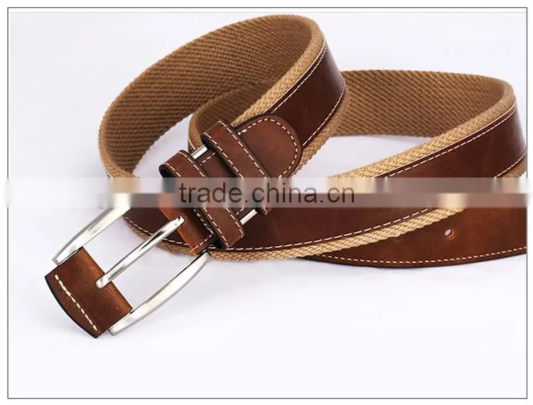 Custom belt cowhide leather belt canvas belt