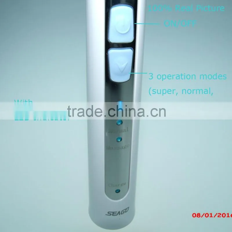Rechargeable sonic electric san-a toothbrush china with Adjustable frequency Feature
