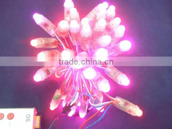 12mm WS2811 led pixel string module,DC5V input,50pcs a string;round shape