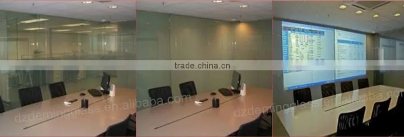 Transparent Switchable Film Smart Glass for Office