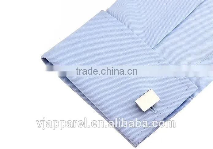 Simple Man square silver cufflinks