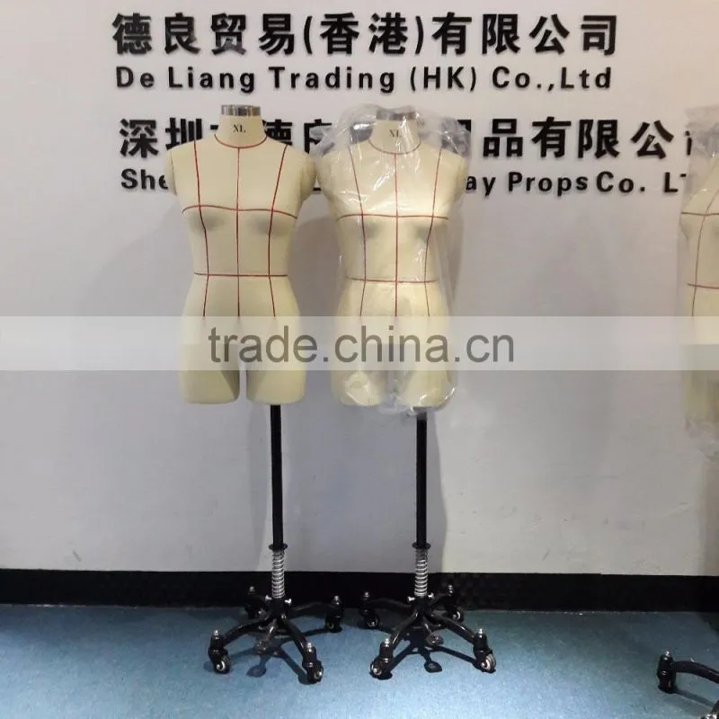 Half body head tailoring male mannequins for sale