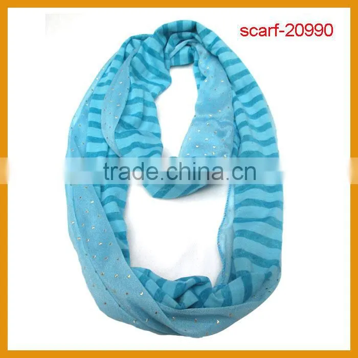 Very Beautiful European Loop Scarf, Chevron Infinity Scarf